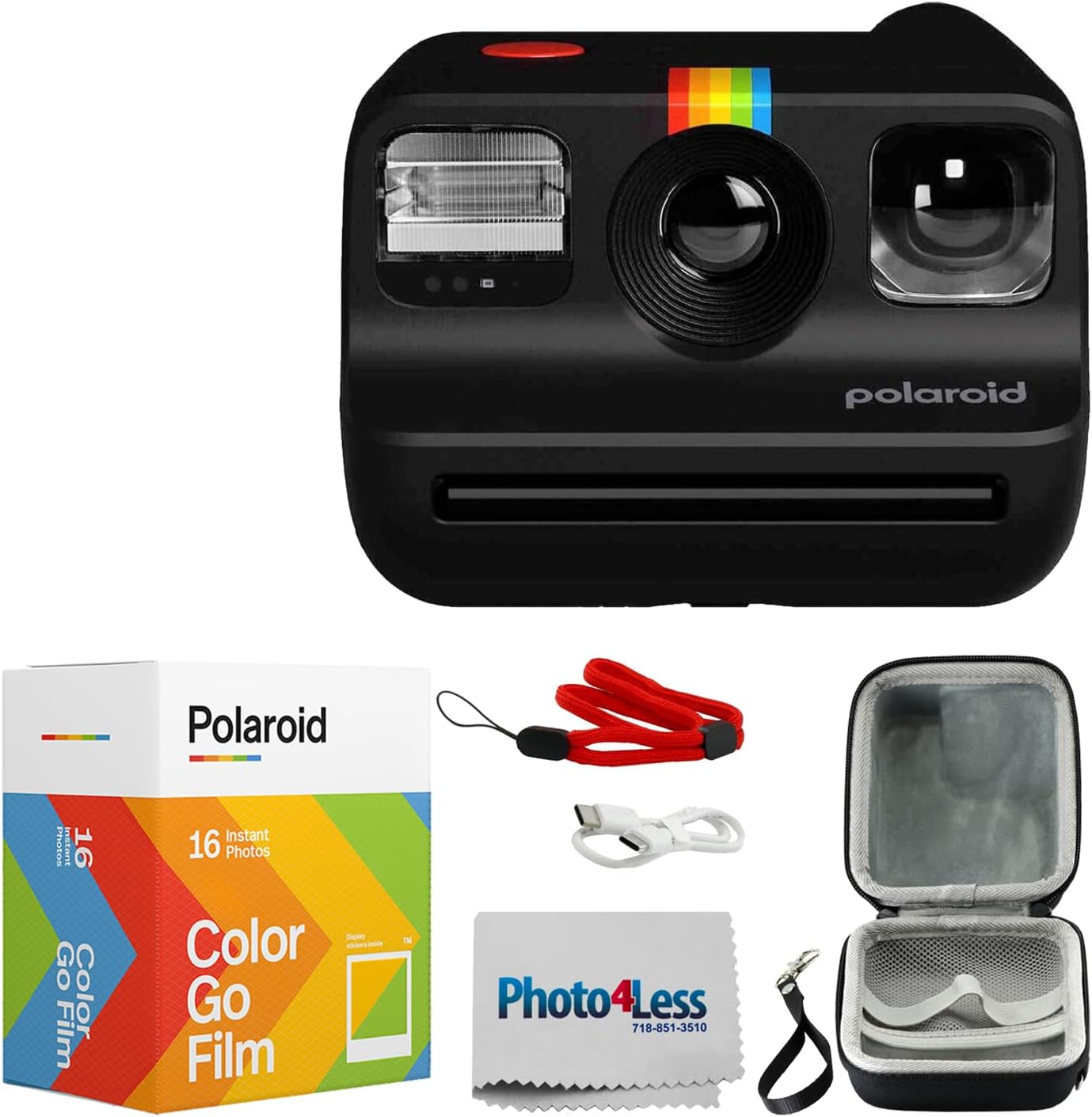 Instant Film Pack - Мини-камера для моментальной съемки (черная) в