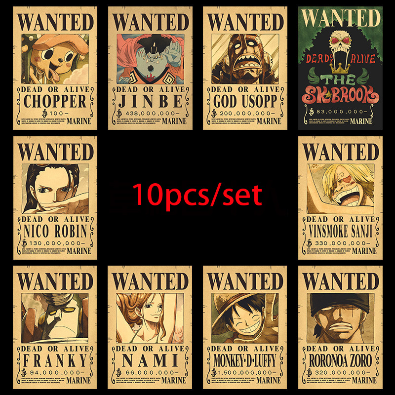 Vintage Collectibles Toys - 10 шт. Аниме One Piece: Плакаты