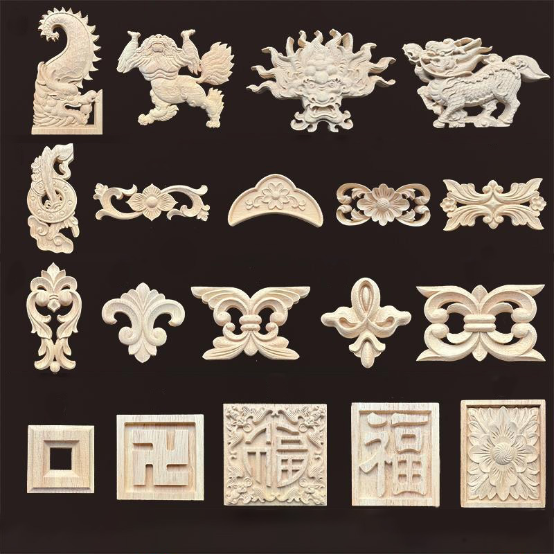 Vintage Things Collection - Винтажная деревянная аппликация с накладкой дракона
