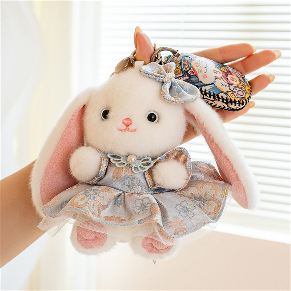 Vintage Collectible Dolls - Милый плюшевый брелок-кролик с отвисающими ушками