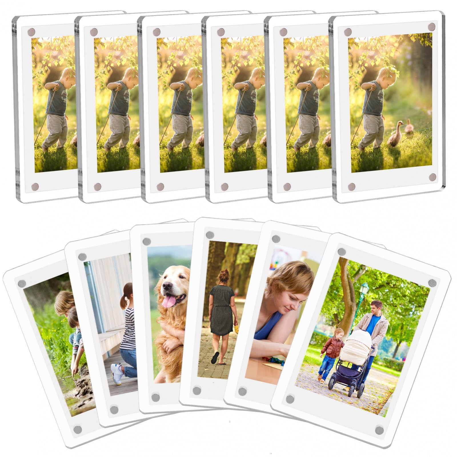 Instant Film Pack - 1-10 упаковок 3-дюймовый акриловый холодильник Магнитная