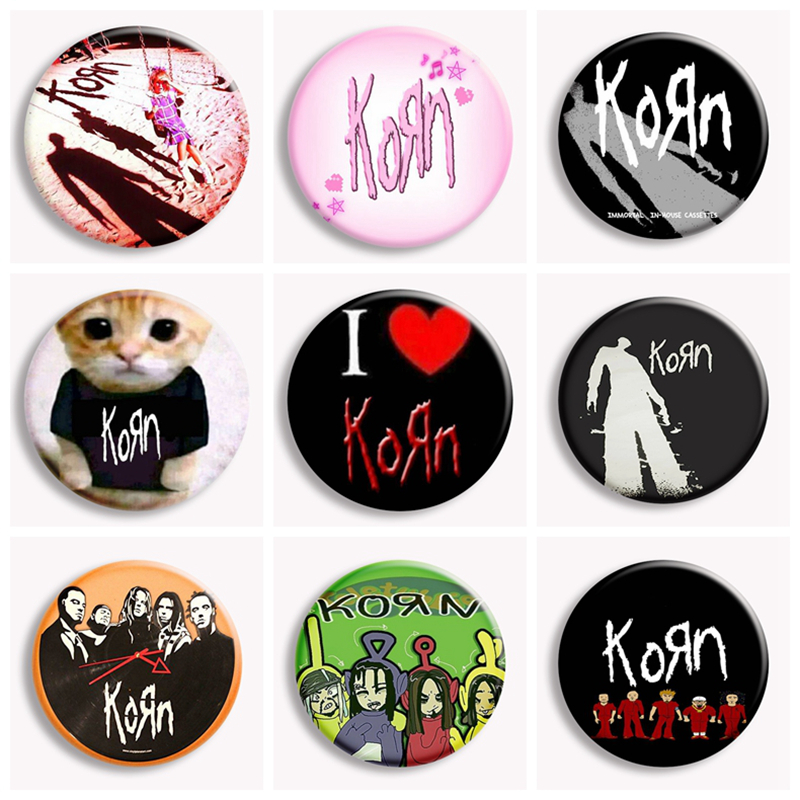 Vintage Collectible Pins - Хип-хоп Korn Music Rock Band Классическая