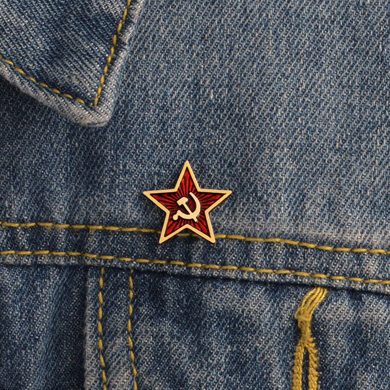 Vintage Collectible Pins - СССР значок с красной звездой, булавки