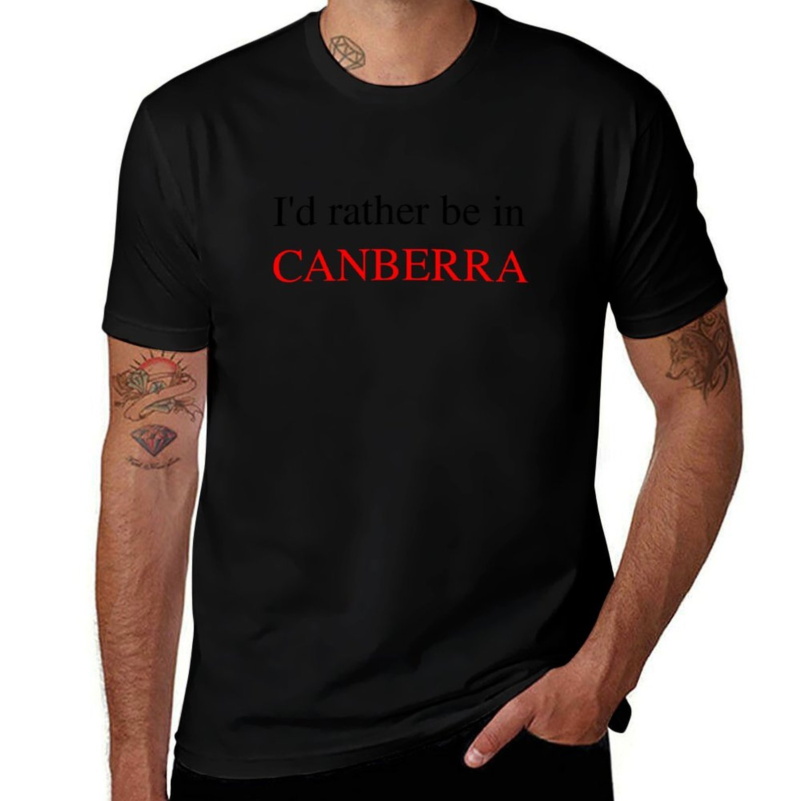 Canberra Vintage & Collectible Centre Reviews - Футболка I'd rather be in CANBERRA,