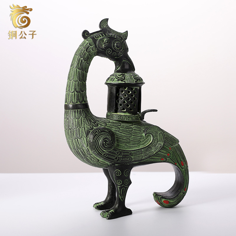 Collectible Vintage Lamps - Птица Феникса, античная бронза, коллекция ламп