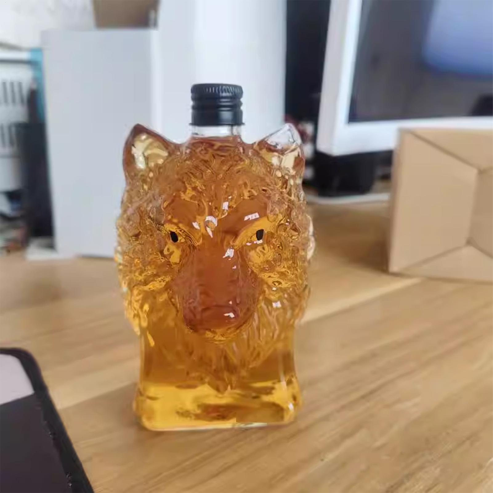 Бутылка для виски в форме волк – обзор и цена Vintage Collectible Glass