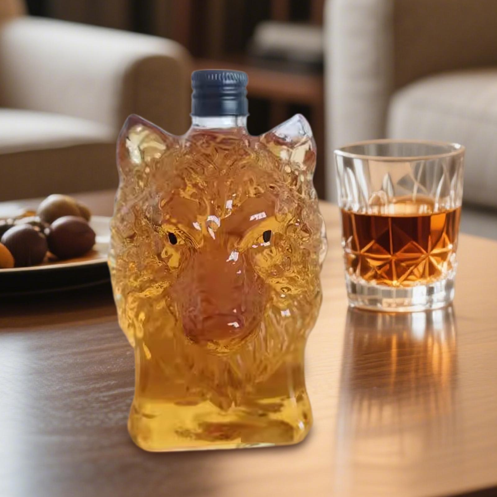 Бутылка для виски в форме волк – обзор и цена Vintage Collectible Glass