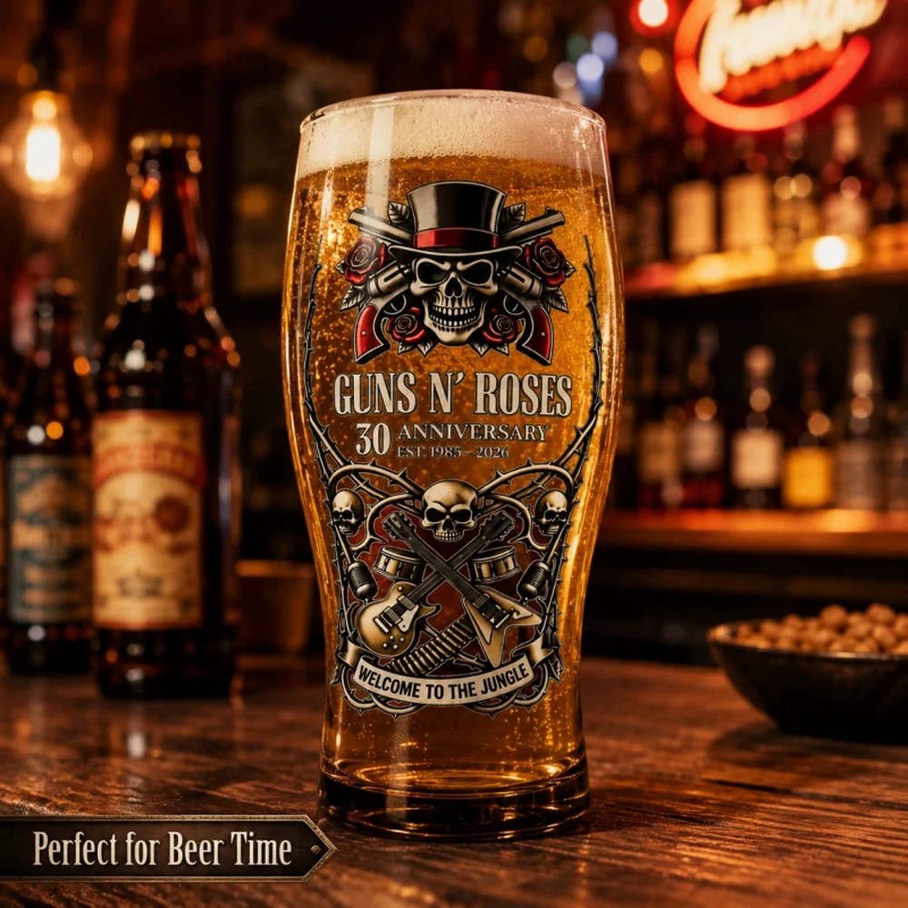 Пивная кружка Guns N' Roses, 1 – обзор и цена Vintage Collectible Glass