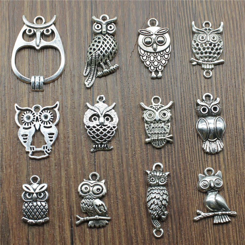 10 шт., подвески в виде совы,  – обзор и цена Vintage Collectibles For Sale