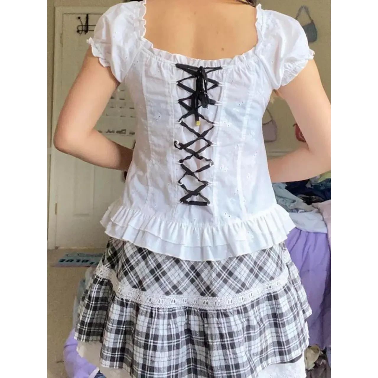 Женская футболка Kawaii Corset – обзор и цена Collectible Vintage T Shirts